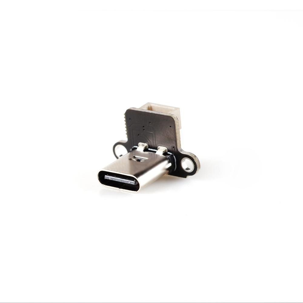 HGLRC Tuning Adapter USB-C tuning module with mounting tabs, front port close-up