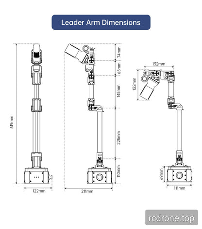 Leader Arm Dimensions