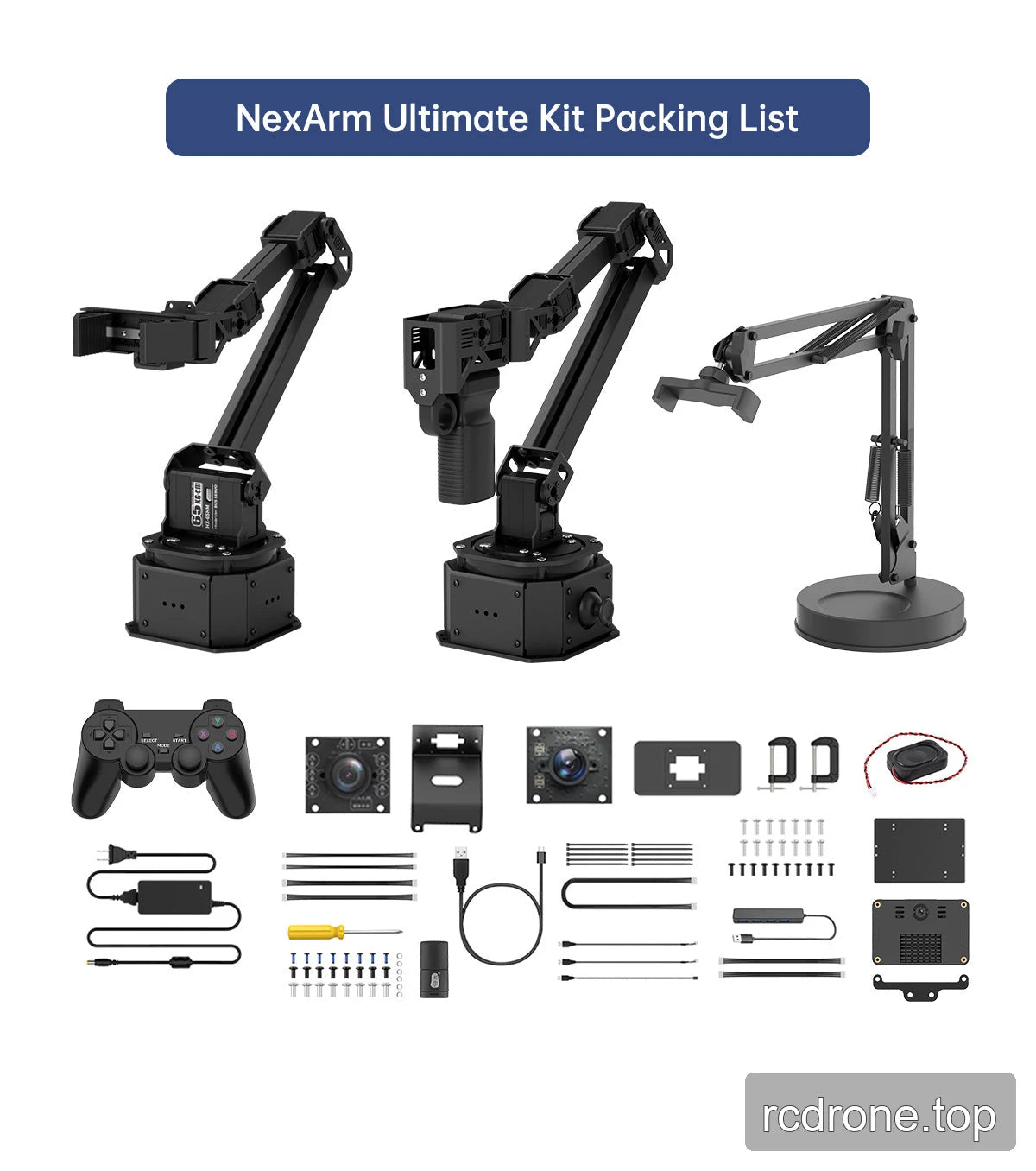 NexArm Ultimate Kit Packing List