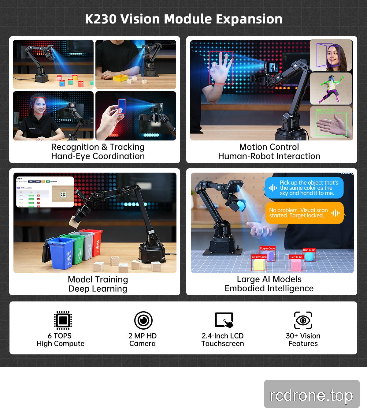 NexArm K230 vision expansion for Advanced and Ultimate kits