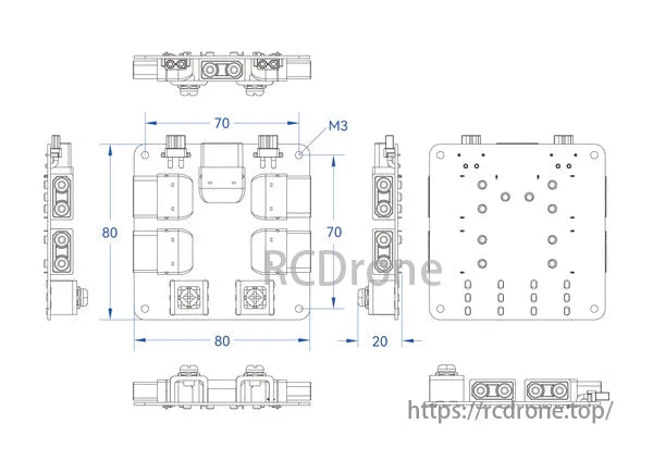 Holybro 300A UAV PDB, The Power Distribution Board 300A provides a robust and reliable power hub for high-current applications in UAVs, robotics, and industry.