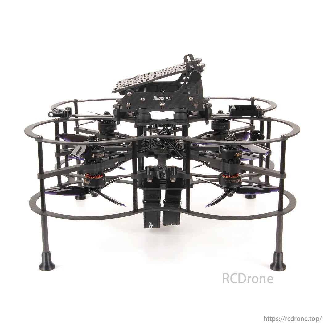 Holybro Kopis X8 Cinelifter 5-Inch Drone, Holybro Kopis X8 Cinelifter 5-inch drone kit features a caged carbon fiber FPV rig, available in frame, ARF, or full kit options.