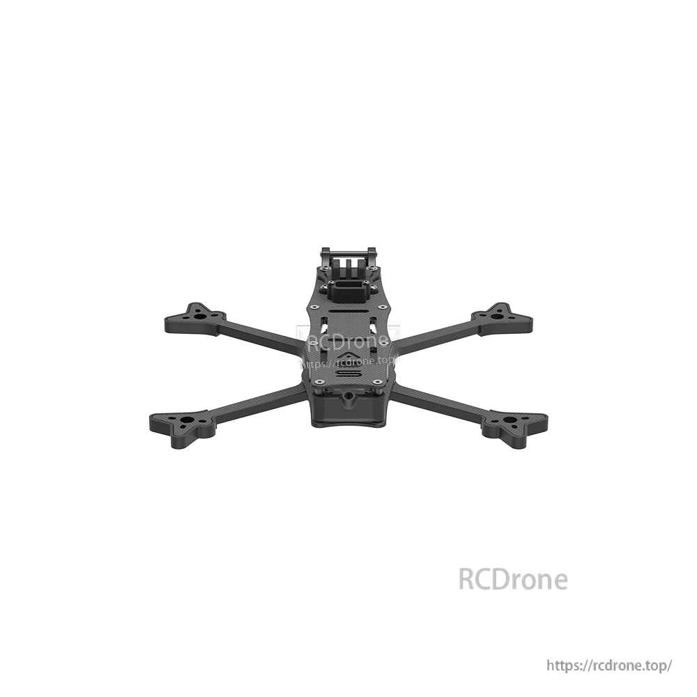 iFlight AOS 5 V5 FPV Frame, iFlight AOS 5 V5 carbon fiber FPV drone frame with X-arm layout, motor mounts, and camera cage