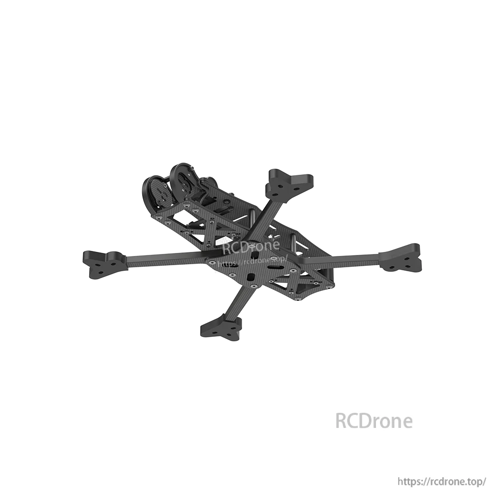 iFlight AOS 5 V5 FPV Frame, iFlight AOS 5 V5 carbon fiber FPV drone frame with X-style arms and front camera mount plates