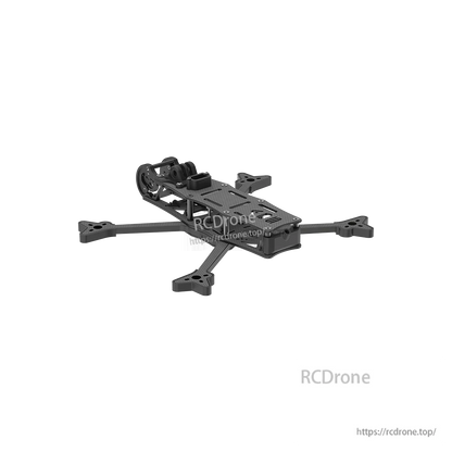 iFlight AOS 5 V5 FPV Frame, iFlight AOS 5 V5 carbon fiber FPV drone frame with four arms, top plate, and front camera mount