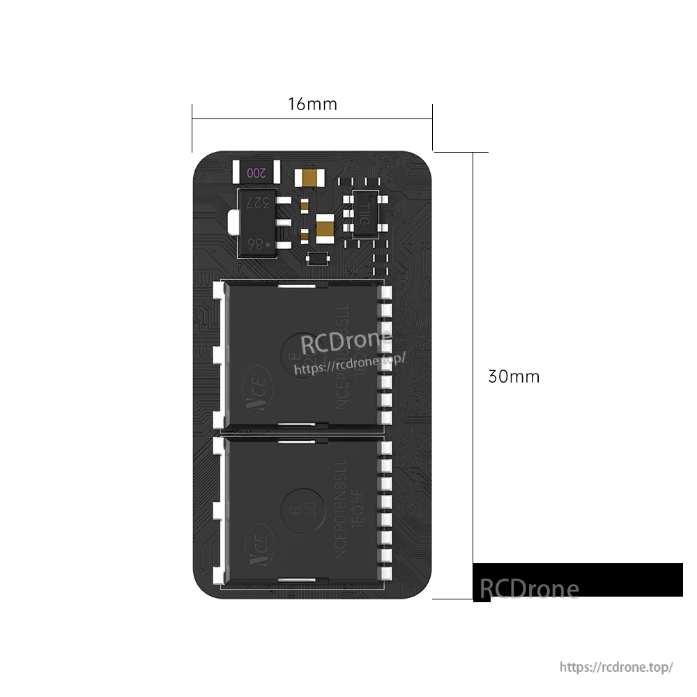 Compact iFlight anti-spark filter PCB module for XT60 connector power leads with dual large capacitors