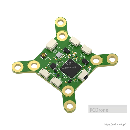 iFlight BLITZ 25mW Race VTX PCB with four mounting holes, multiple JST connectors, and u.FL antenna socket