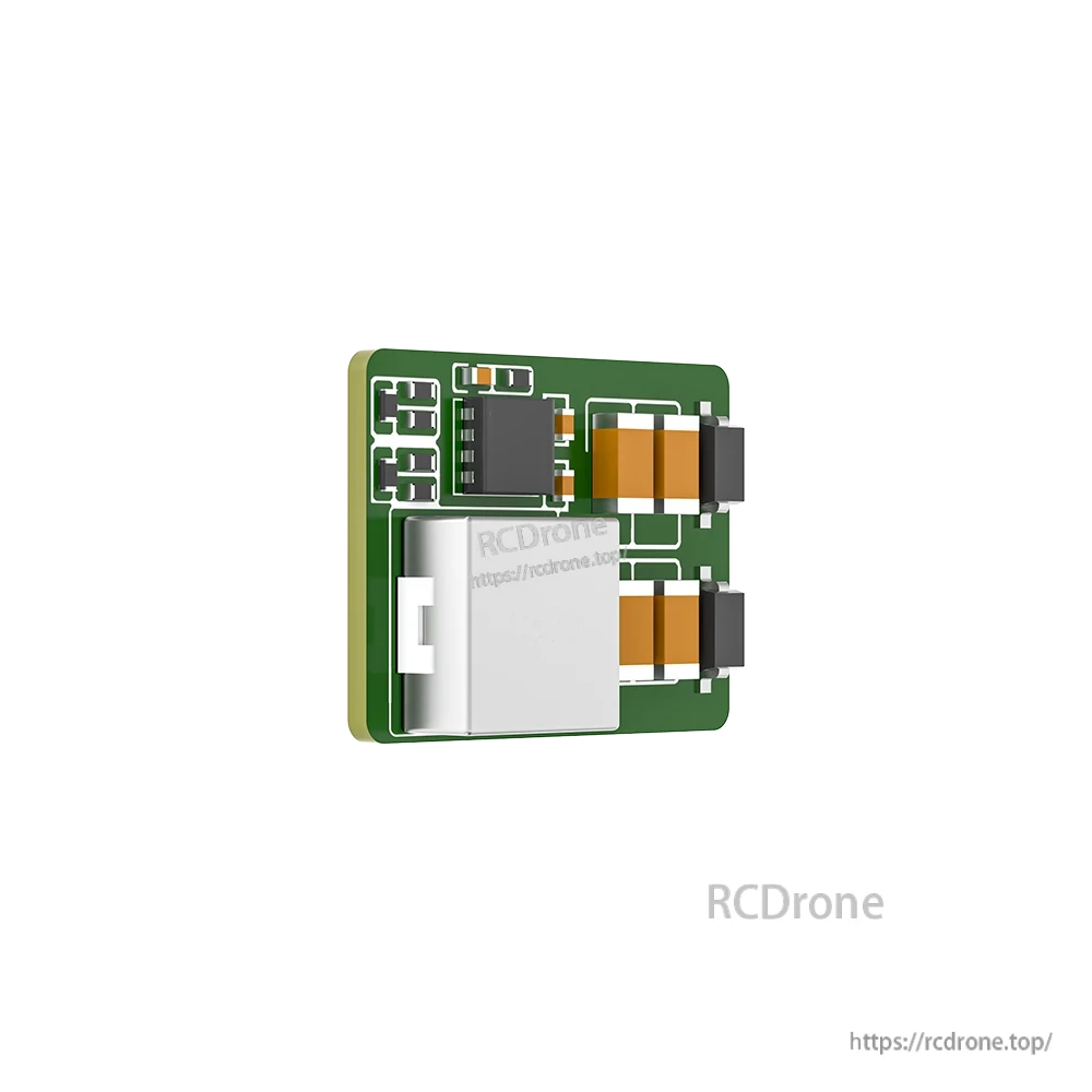 Compact iFlight BLITZ BEC step-down regulator module PCB with surface-mount components for FPV builds