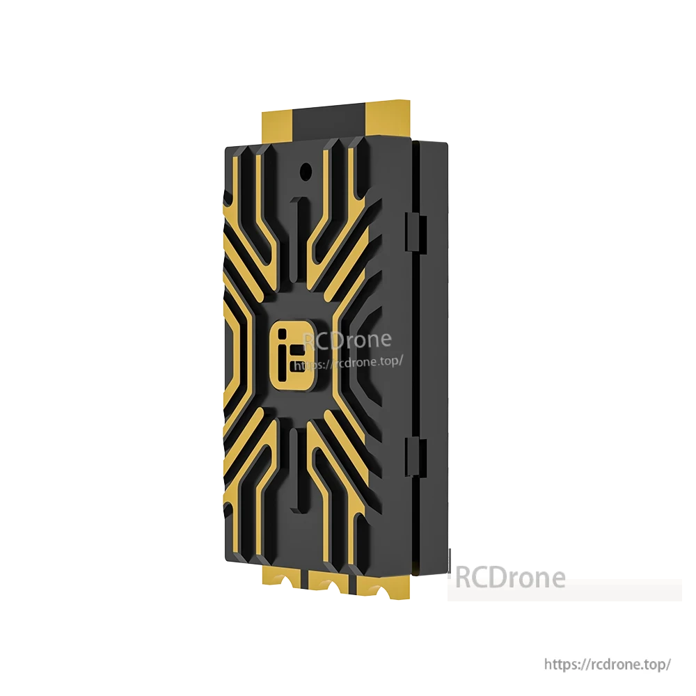 iFlight BLITZ E80 2-8S 80A Single ESC, iFlight BLITZ E80 single ESC module with black and gold protective top cover and iFlight logo