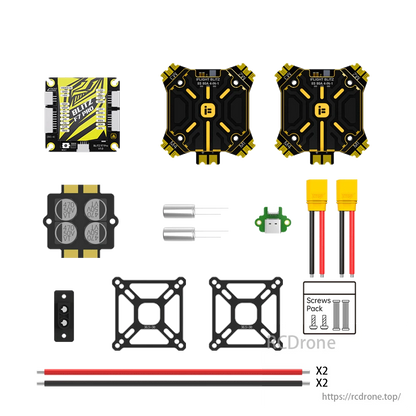 Set combinato iFlight BLITZ F7 Pro (ESC E80 Pro 4-IN-1) -Controller di volo BLITZ F7 Pro + ESC BLITZ E80 4-IN-1 con copertura in alluminio CNC