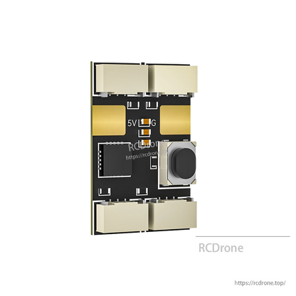 iFlight BLITZ 5V LED control module PCB with multiple plug connectors, onboard push button, and 5V/G marking