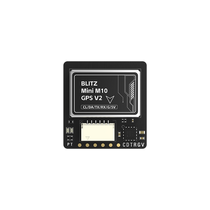 iFlight BLITZ M10 GPS, iFlight BLITZ Mini M10 GPS V2 module with JST connector and labeled pads for CL/DA/TX/RX/G/5V
