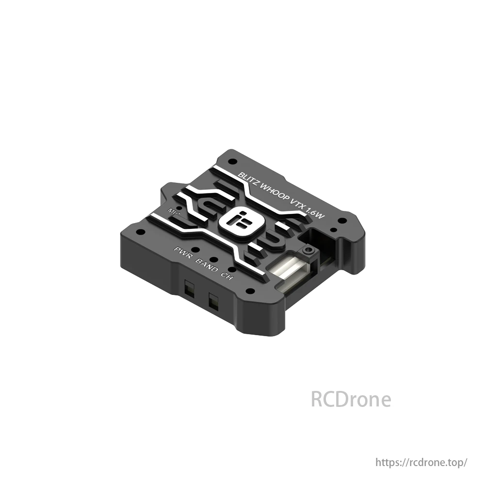 iFlight BLITZ Whoop 5.8GHz 1.6W VTX, iFlight BLITZ Whoop features a 5.8GHz 1.6W VTX, IRC Tramp, 25.5x25.5mm size, 7-34V input, and 44 channels.