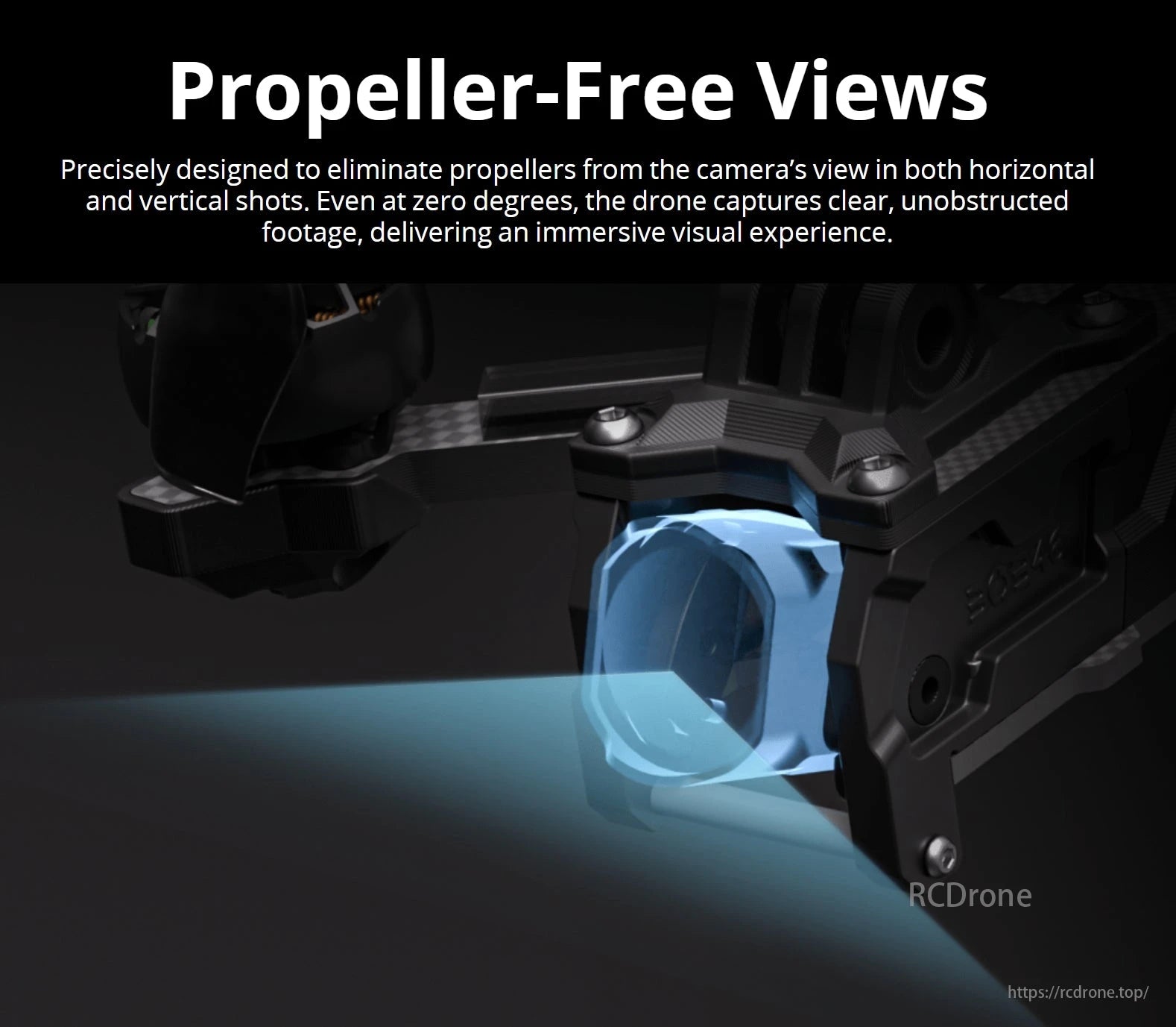 iFlight BOB46 Drone provides Propeller-Free Views for unobstructed footage.
