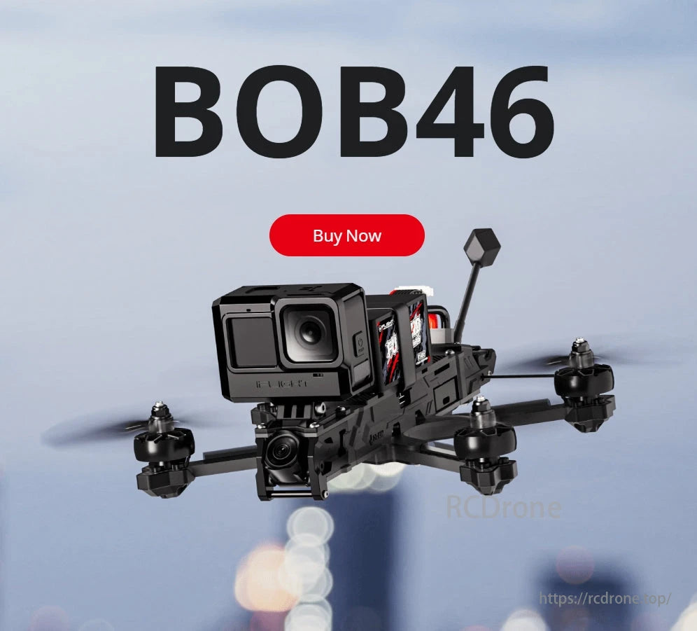 iFlight BOB46 Drone, Camera mounts offer flexibility with front-facing and reversible options for creative angles and shooting styles.