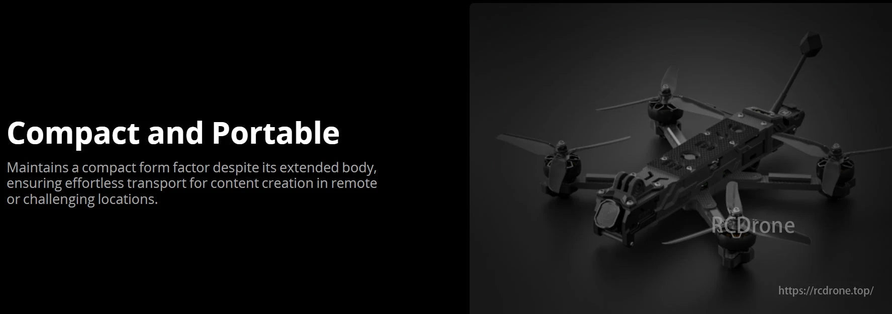 iFlight BOB46 Drone, Compact and portable drone, ideal for remote content creation.