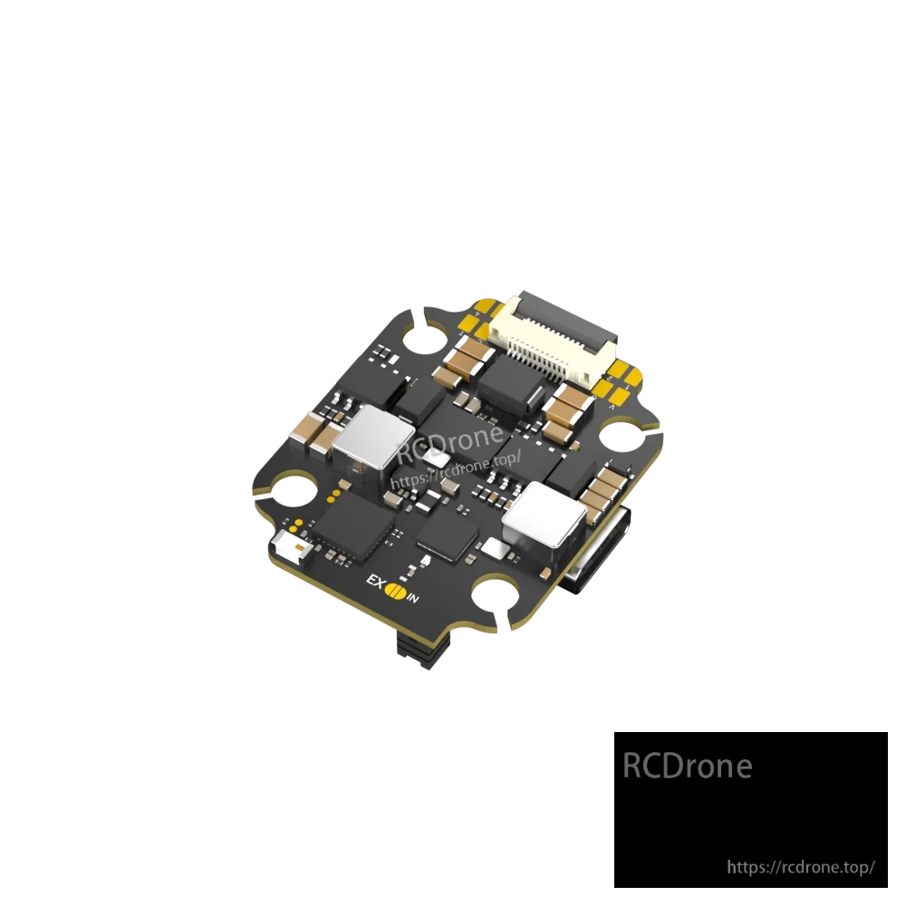 iFlight Borg 5S RX flight controller board with four mounting holes, top connector and USB port