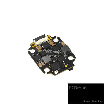 iFlight Borg 5S RX flight controller board with white connector, surface components, and four mounting holes