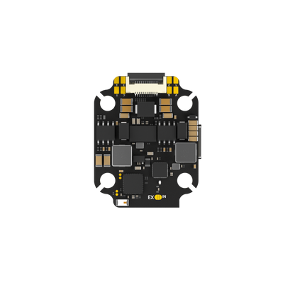 iFlight Borg 5S RX Flight Controller, iFlight Borg RX flight controller PCB with top connector, solder pads, and four mounting holes