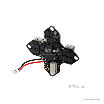 iFlight Borg G4 1S AIO flight controller board with motor pads M1–M4 and battery lead connector