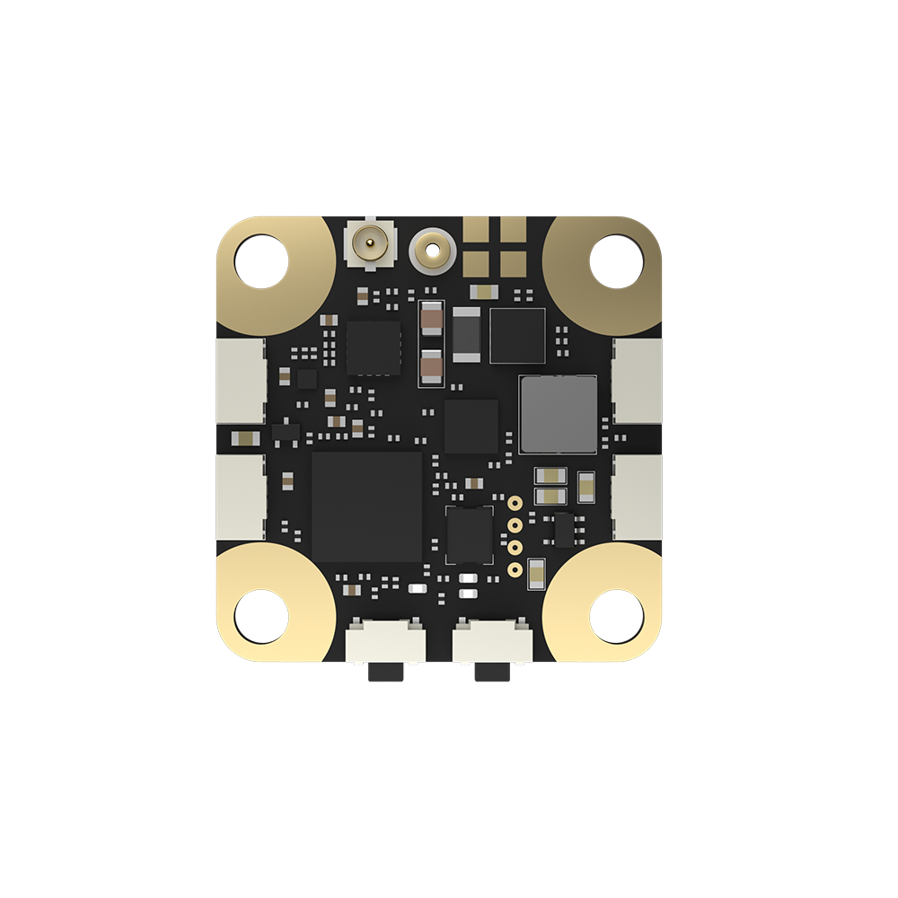 iFlight Borg Race 5.8GHz FPV VTX circuit board with gold mounting holes and antenna connector