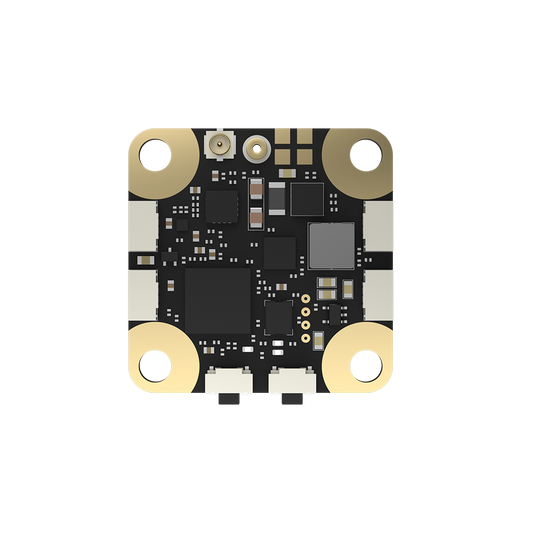 iFlight Borg Race 5.8GHz FPV VTX circuit board with gold mounting holes and antenna connector