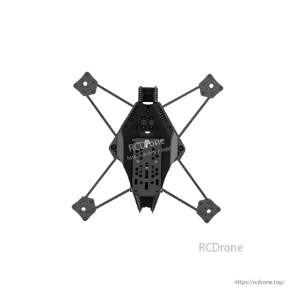 iFlight Centurion X8 FPV Frame, Top-down view of iFlight Centurion X8 FPV drone frame with four motor mounting plates and central body plate