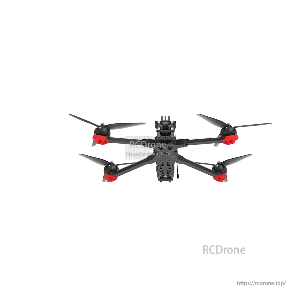 iFlight Chimera7 Pro V2 6S Analog FPV, iFlight Chimera7 Pro V2 FPV quadcopter with carbon frame, four propellers, and front-mounted camera