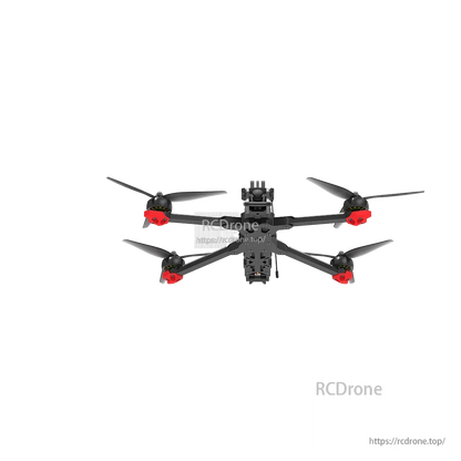 iFlight Chimera7 Pro V2 6S Analog FPV, iFlight Chimera7 Pro V2 FPV quadcopter with carbon frame, four propellers, and front-mounted camera