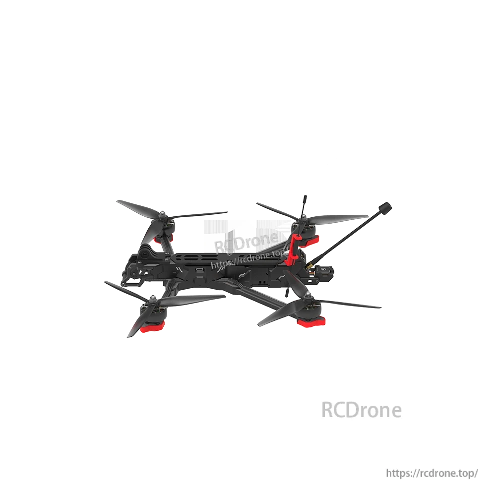 iFlight Chimera7 Pro V2 6S analog FPV quadcopter with black frame, four propellers, and rear antenna