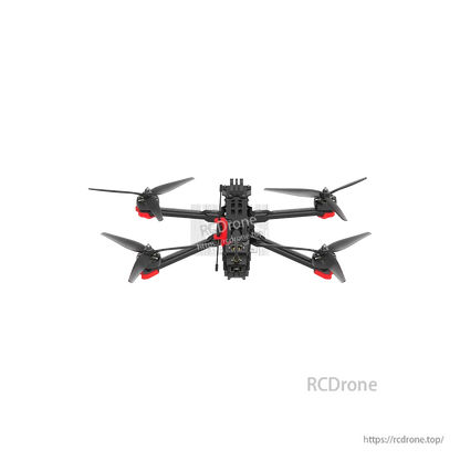 iFlight Chimera7 Pro V2 6S Analog FPV, Top-down view of iFlight Chimera7 Pro V2 analog FPV quadcopter with four propellers and central frame mount