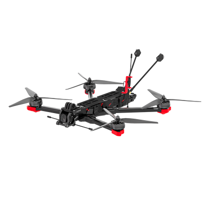 iFlight Chimera7 Pro V2 6S HD FPV quadcopter with front camera mount, 4 propellers, and dual rear antennas