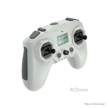 iFlight Commando 8 Lite ELRS transmitter, lightweight ergonomic controller with TCXO and essential controls for smooth operation.