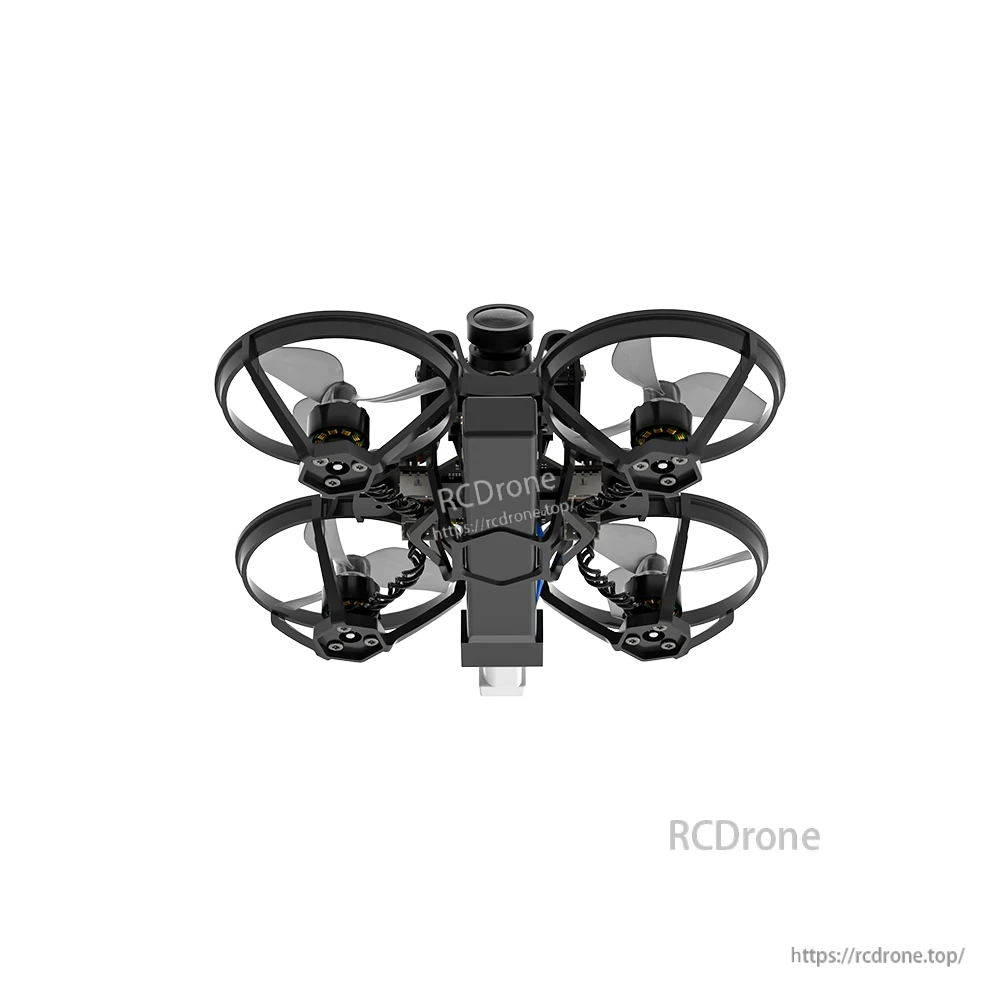 Top view of iFlight Defender 12 analog 1S tinywhoop FPV drone with ducted prop guards and front camera