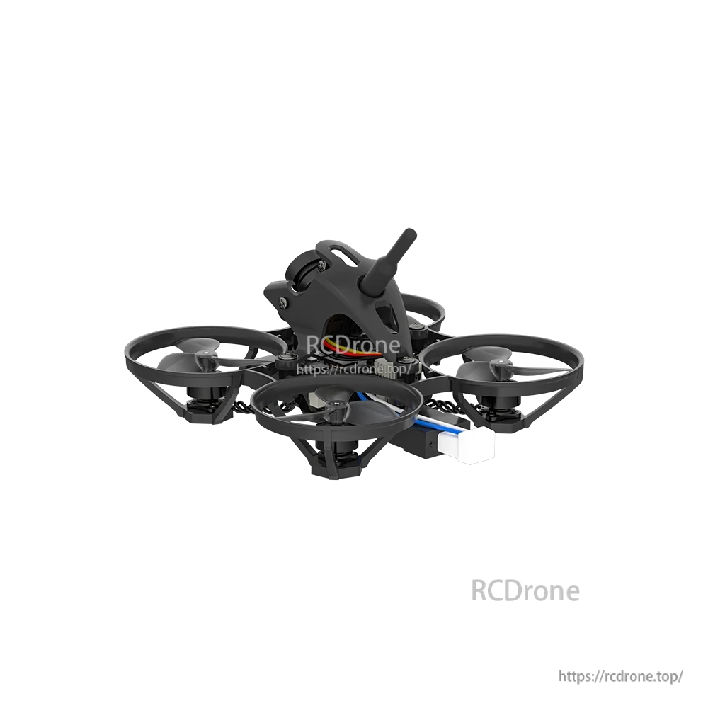 iFlight Defender 12 Analog 1S Tinywhoop FPV, iFlight Defender 12 tinywhoop FPV drone with ducted prop guards, front camera canopy, and rear antenna
