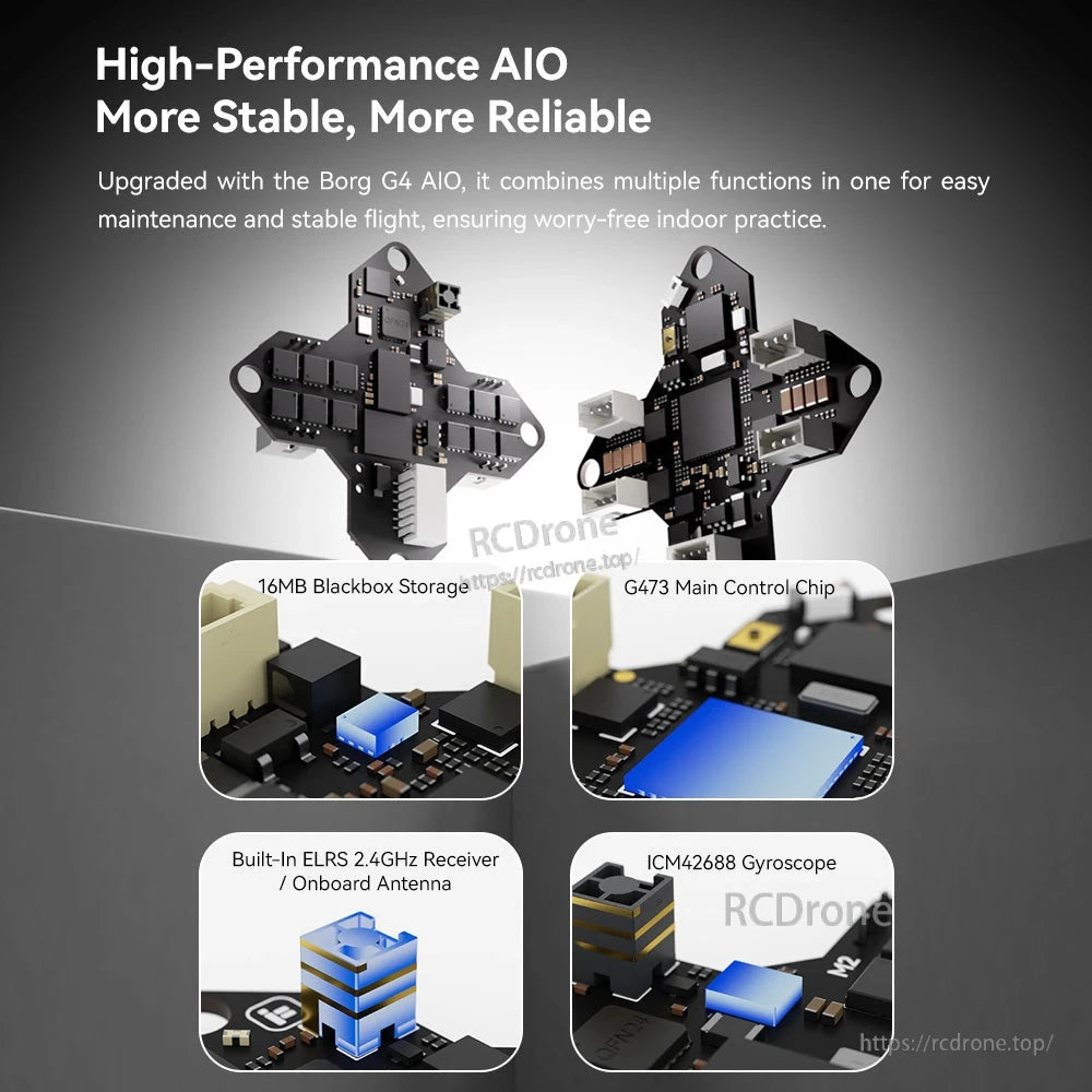 iFlight Defender 12 Analog 1S Tinywhoop FPV, iFlight Defender 12 analog 1S tinywhoop AIO flight controller board with built-in ELRS 2.4GHz and 16MB Blackbox