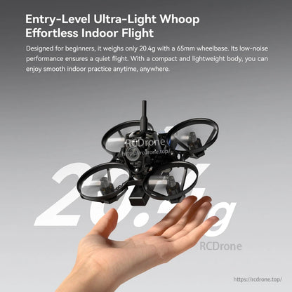 iFlight Defender 12 Analog 1S Tinywhoop FPV, iFlight Defender 12 1S analog tinywhoop FPV drone with ducted prop guards and antenna, 20.4g, 65mm wheelbase