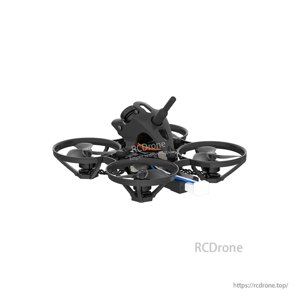 iFlight Defender 12 Analog 1S Tinywhoop FPV, iFlight Defender 12 tinywhoop FPV drone with ducted prop guards, front camera canopy and 1S battery lead