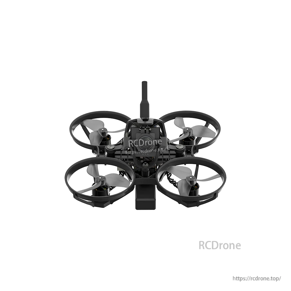 iFlight Defender 12 analog 1S tinywhoop FPV drone with ducted prop guards, front camera, and top antenna