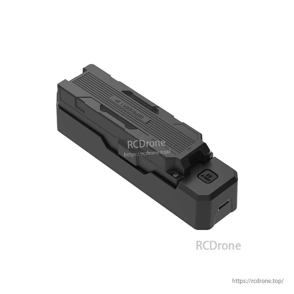 iFlight Defender 16/20 Type-C battery charging adapter with dock-style connector and USB-C input port