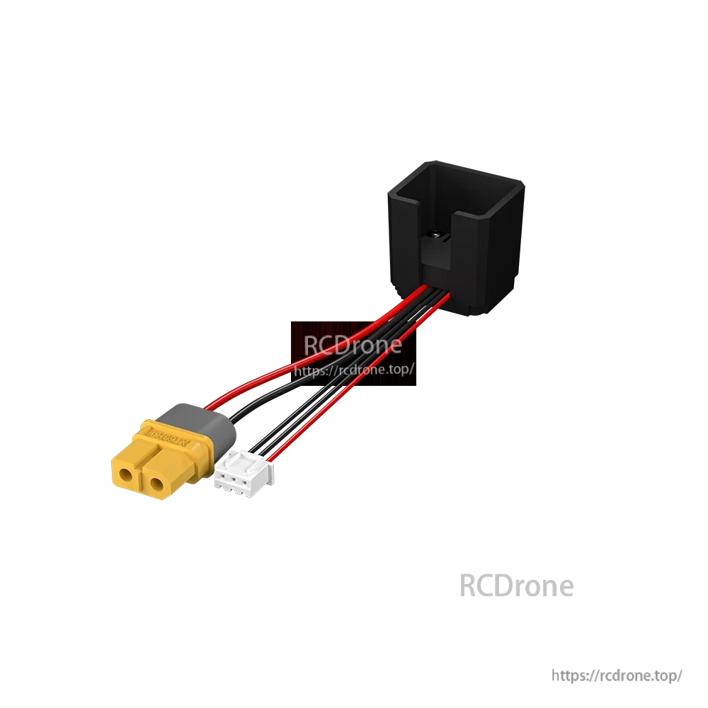 iFlight Defender 20 Lite battery charging adapter cable with XT60 connector, white plug, and black battery dock