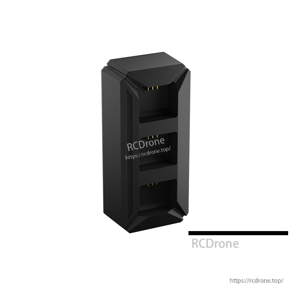 iFlight Defender 20 Lite battery charging adapter with three recessed contact slots in a black housing