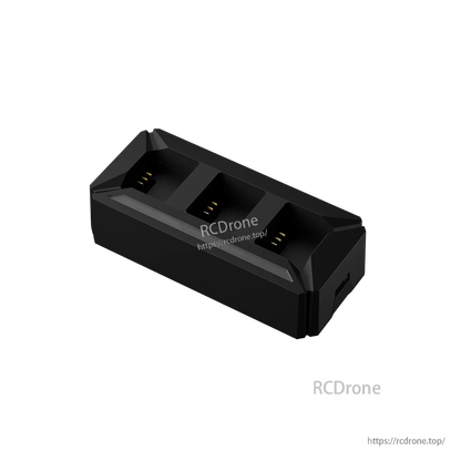 iFlight Defender 20 Lite battery charging adapter with three charging slots and gold contact pins