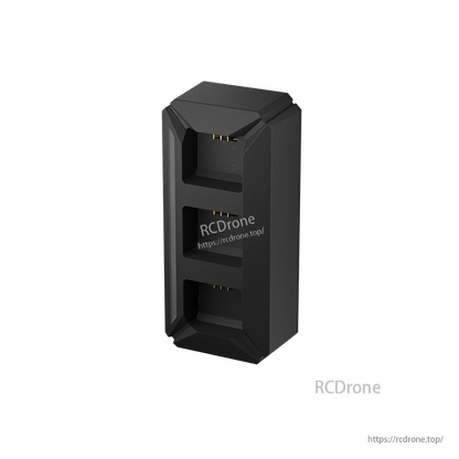 iFlight Defender 20 Lite battery charging adapter with three-slot dock and gold contact pins