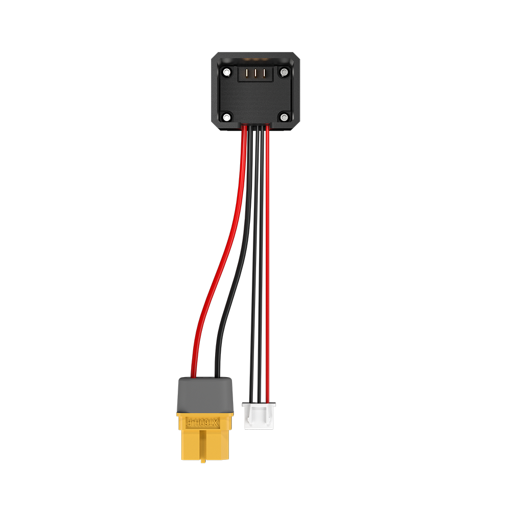 iFlight Defender 20 Lite battery charging adapter cable with XT60H plug, balance connector, and top dock contact block