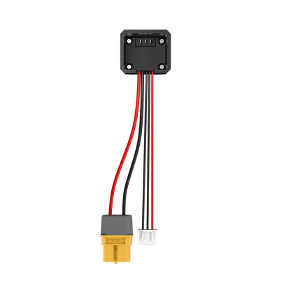 iFlight Defender 20 Lite battery charging adapter cable with XT60H plug, balance connector, and top dock contact block