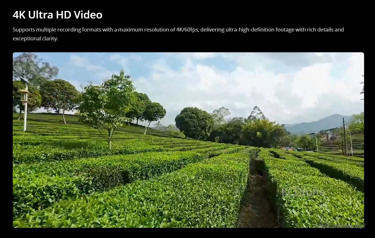 iFlight Defender 20 Lite O4 Cinewhoop, 4K Ultra HD video with 4K/60fps resolution offers rich details and clarity.