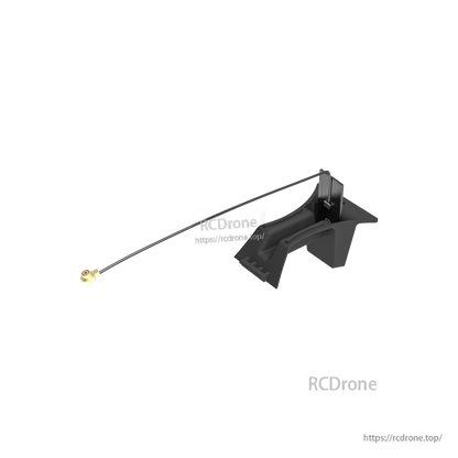 iFlight Defender 25 5.8GHz VTX antenna with long coax lead, gold U.FL connector, and black mounting bracket
