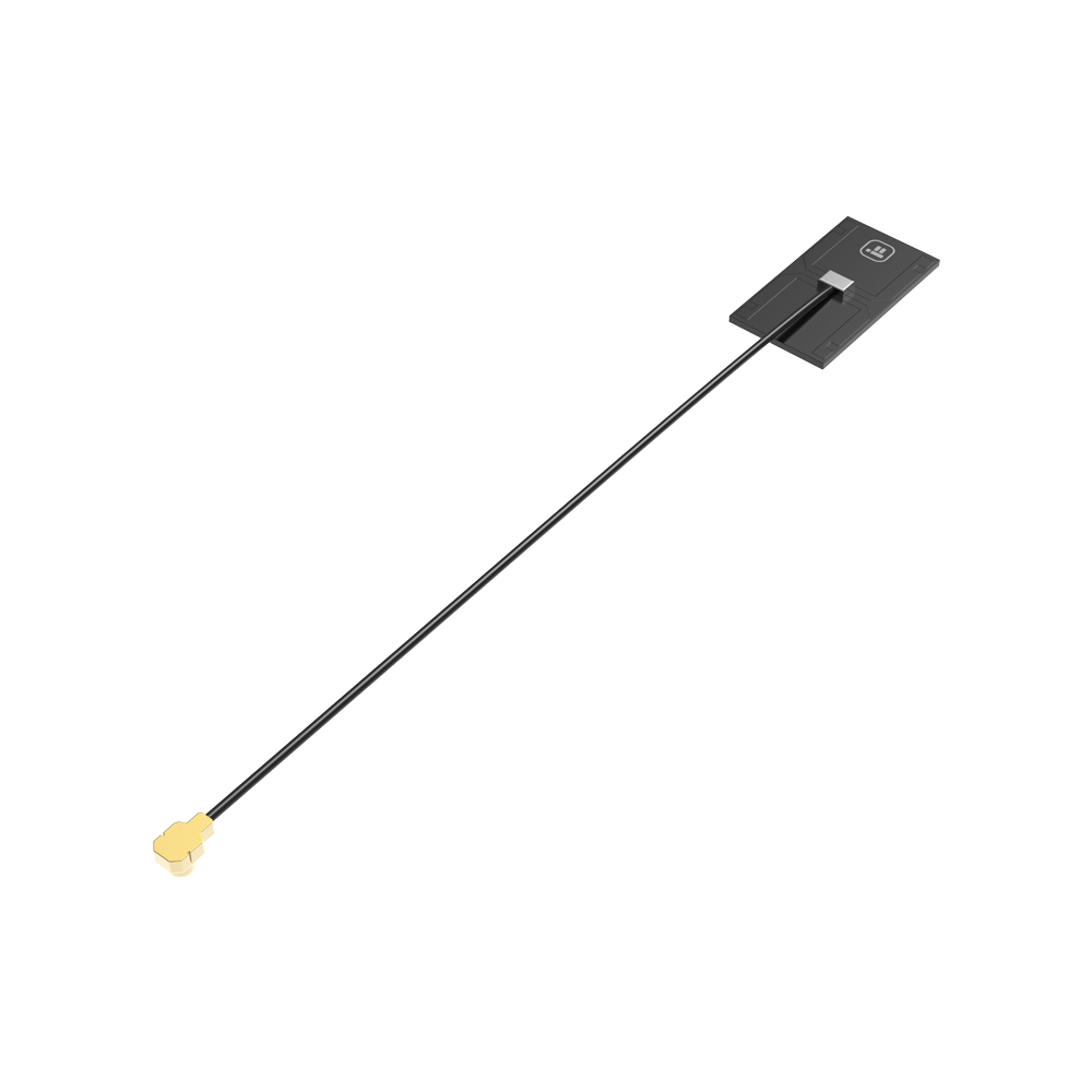iFlight Defender 25 5.8GHz VTX antenna with flat PCB element, long coax lead, and small gold RF connector