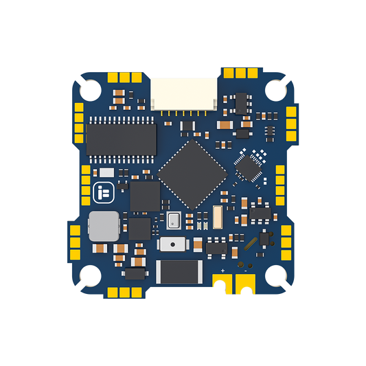iFlight Defender 25 AIO flight controller board with 20A ESC, JST connector, solder pads, and 4 mounting holes